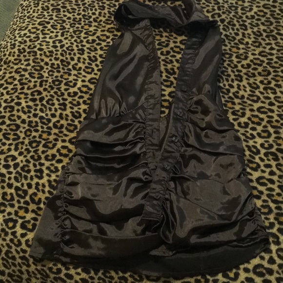 Beautiful brown silk top from guess s/m - Picture 2 of 2